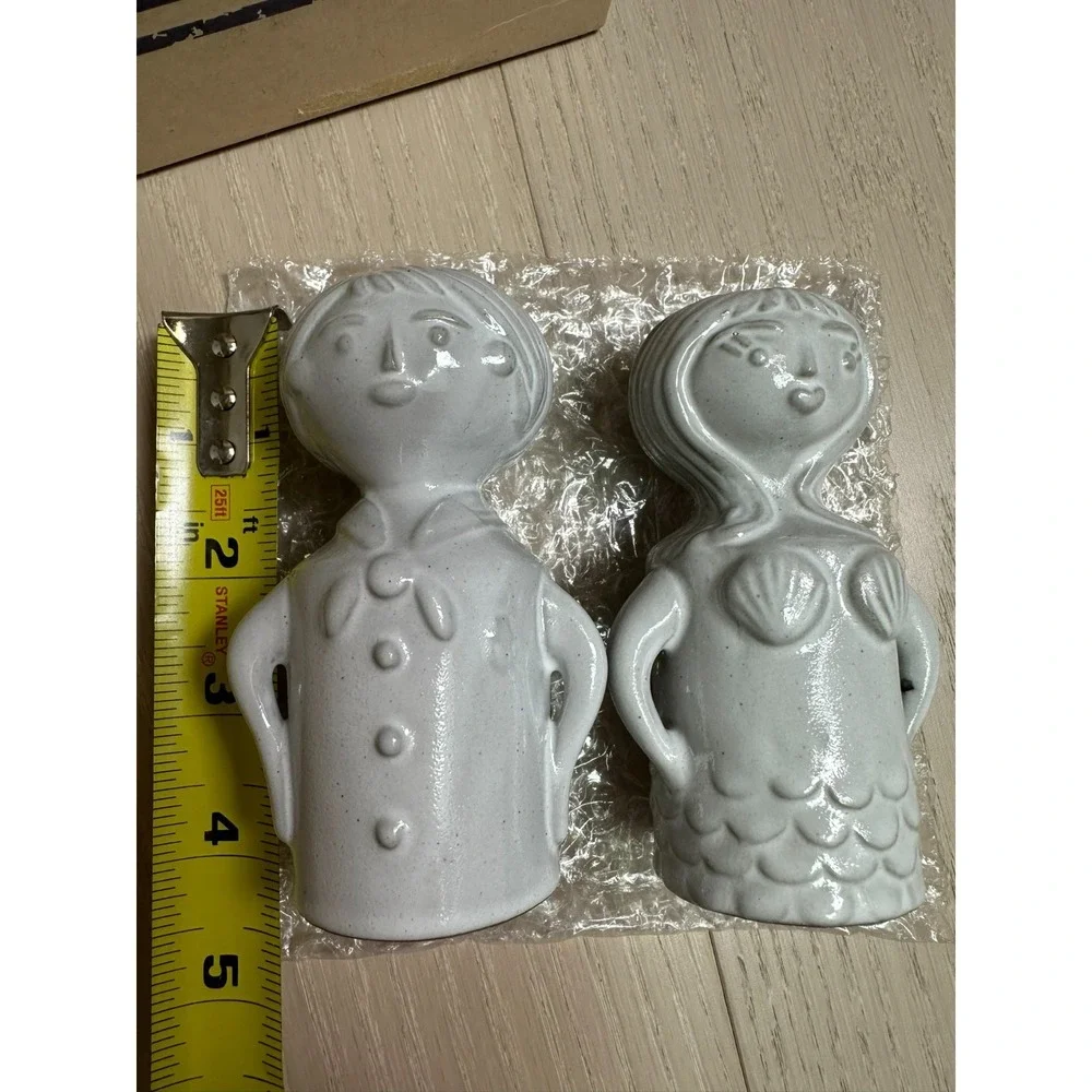 Jonathan Adler Sailor & Siren Salt and Pepper Shaker Set Stoneware Collectible